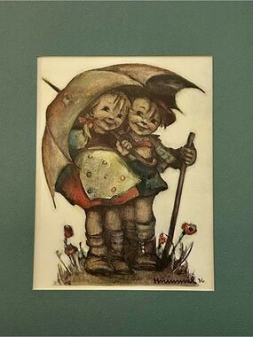 Vintage Hummel Prints Set of 4 NOS 
Matted Wall Art 16” ARS Edition
